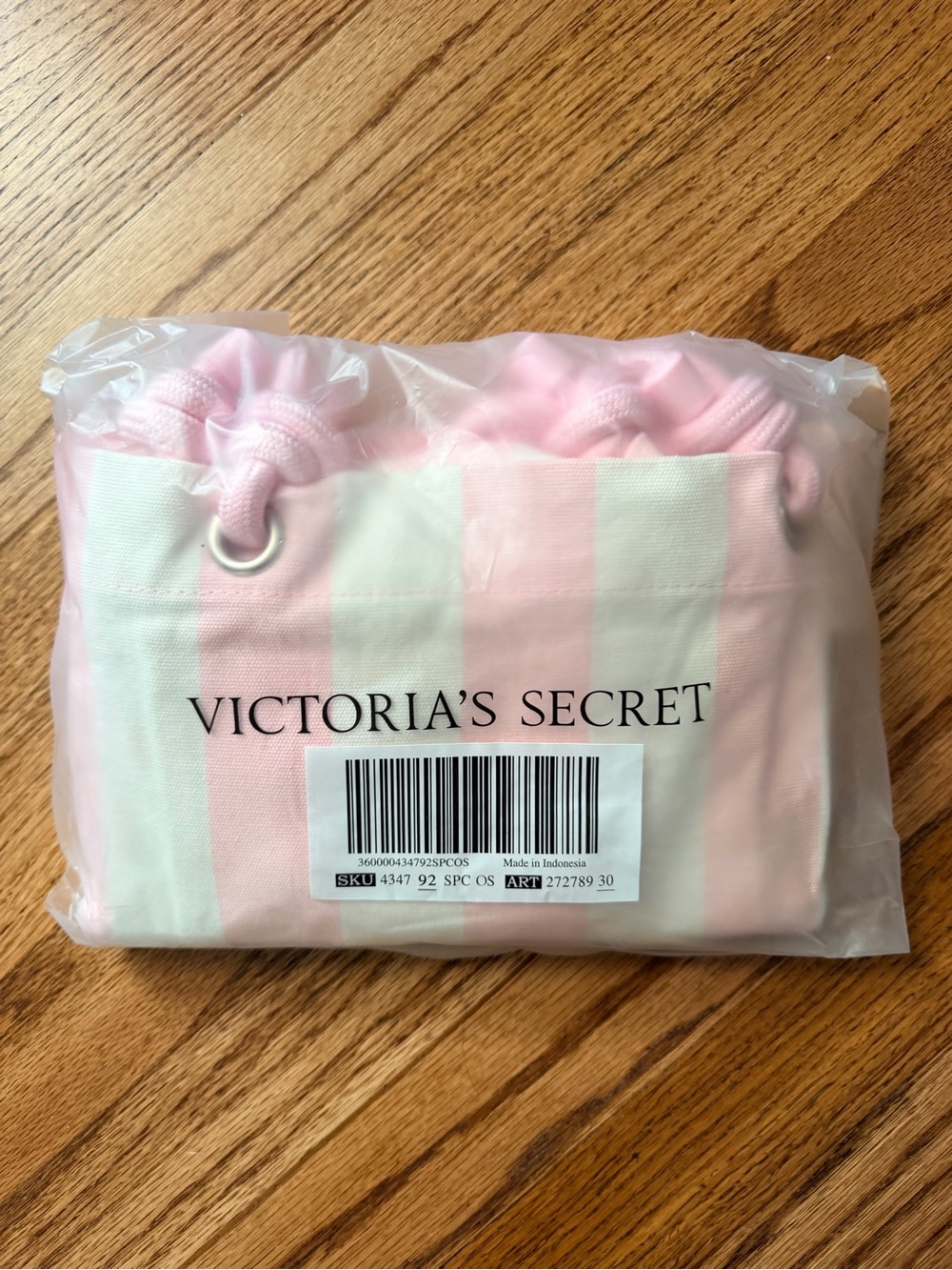 Victoria's Secret Heritage Stripe Rope Handled Tote Bag